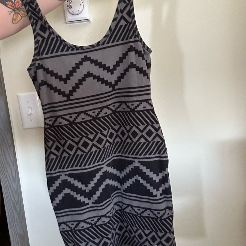 PINK Aztec patterned mink dress